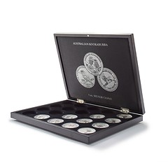VOLTERRA presentation case for 20“Australian Kookaburra”1oz silver coins in orig. capsule